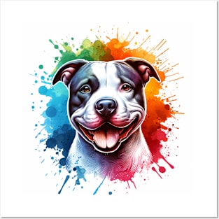 Pitbull American Staffordshire Terrier Bully Dog Artwork Posters and Art